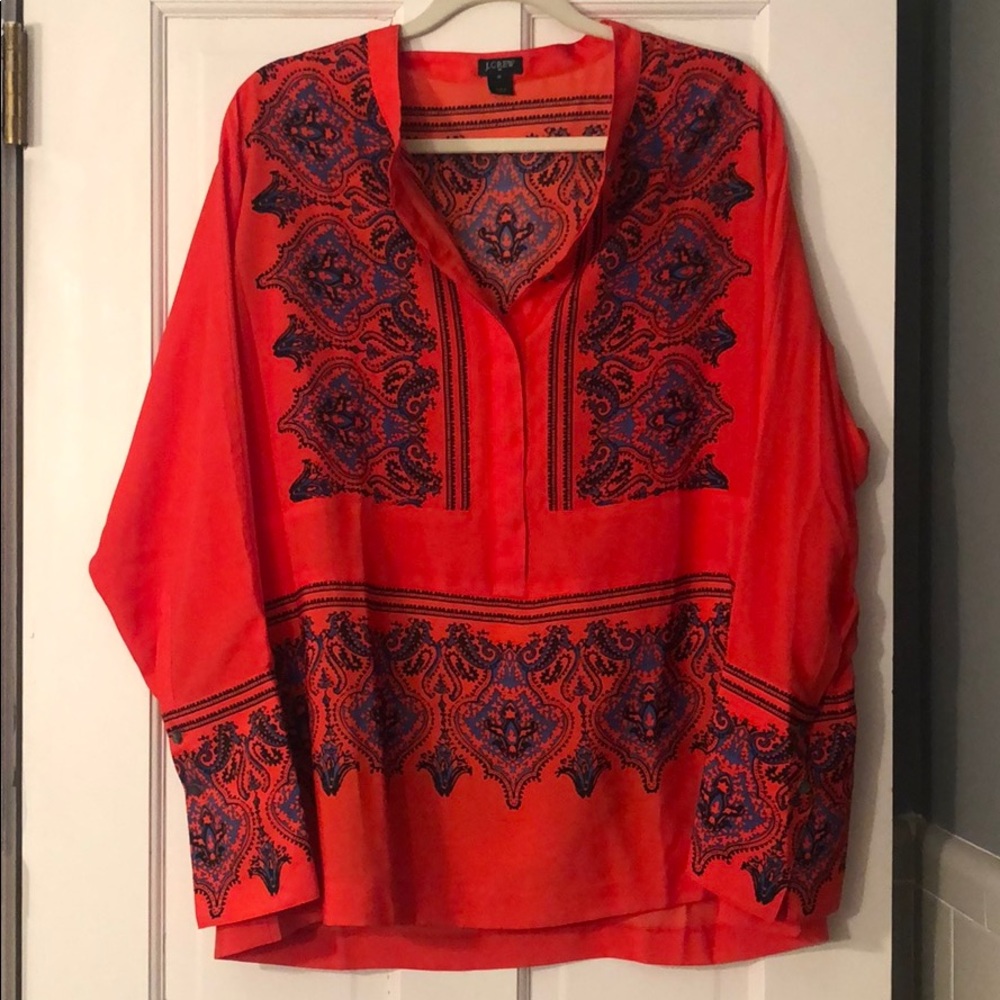 JCrew Printed Top - Size XL